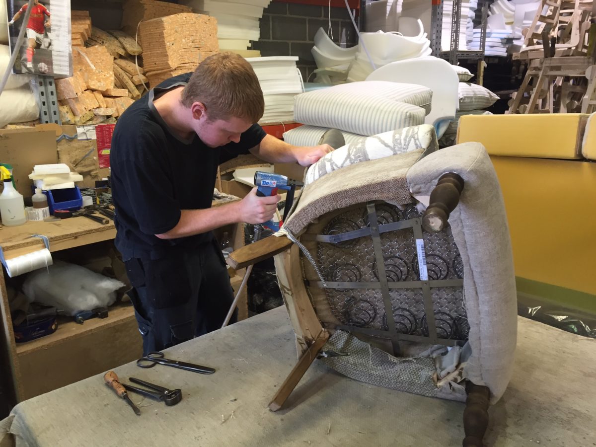 chair being made for John Young Keswick