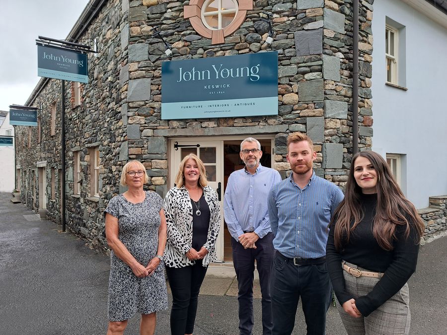 John young team outside shop