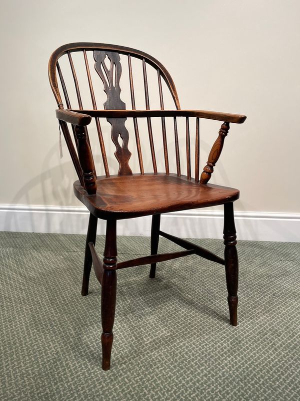 19th Century Low Back Windsor Armchair