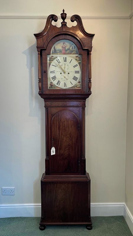 8 Day Longcase Clock By J. McMillan Of Sowerby Bridge In Fine quality Mahogany Case.